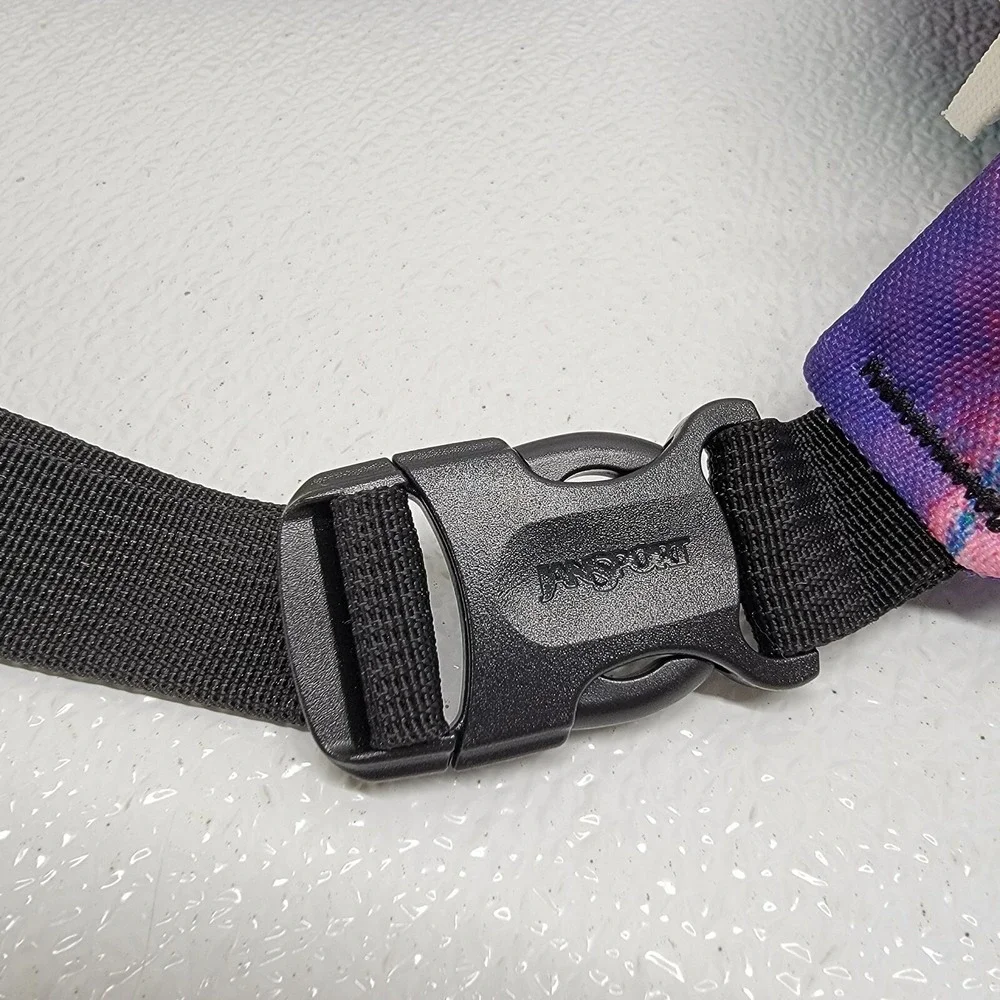 JanSport Tie Dye Fanny Pack Waist Pouch Hip Purse Belt Bag Retro Colorful!